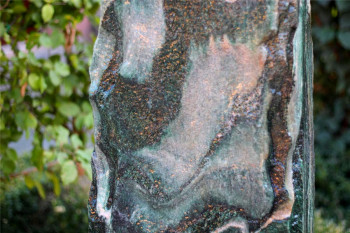 VERKAUFT! Quellstein Monolith 180cm Marmor Artik green Gartenbrunnen Springbrunnen Komplettset