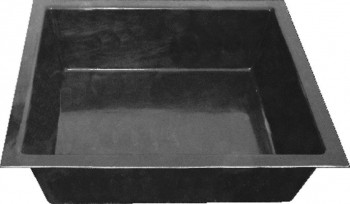 Teichbecken Fiberglas GFK Becken 150/150/35 cm 735 Liter Springbrunnenbecken