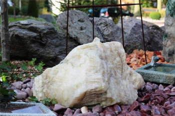 Wasserspiel SET Quellstein Onyx Marmor 40cm Gartenbrunnen inkl. Pumpe