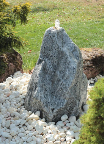 VERKAUFT! Wasserspiel SET Quellstein Marmor 75cm Gartenbrunnen Springbrunnen Komplettset