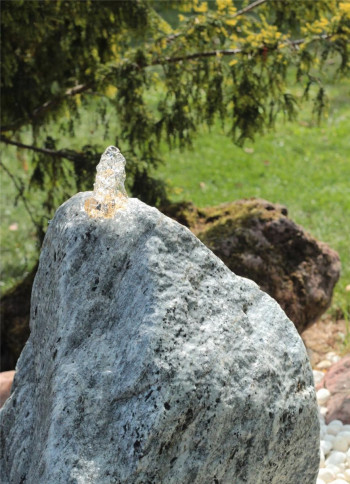 VERKAUFT! Wasserspiel SET Quellstein Marmor 75cm Gartenbrunnen Springbrunnen Komplettset