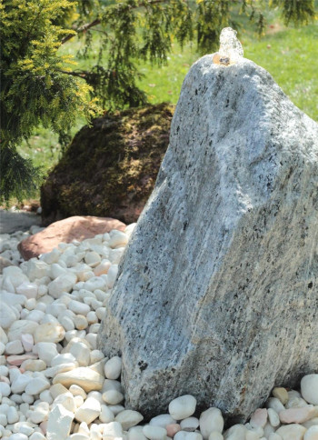 VERKAUFT! Wasserspiel SET Quellstein Marmor 75cm Gartenbrunnen Springbrunnen Komplettset