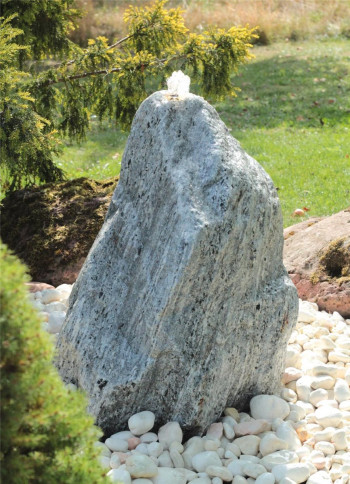 VERKAUFT! Wasserspiel SET Quellstein Marmor 75cm Gartenbrunnen Springbrunnen Komplettset