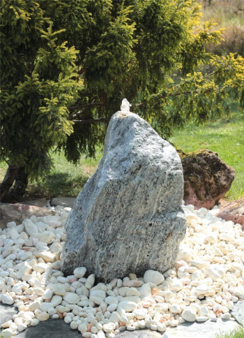 VERKAUFT! Wasserspiel SET Quellstein Marmor 75cm Gartenbrunnen Springbrunnen Komplettset