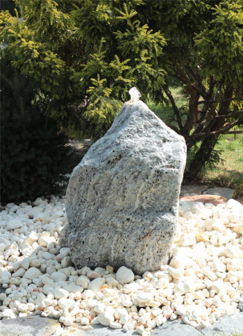 VERKAUFT! Wasserspiel SET Quellstein Marmor 75cm Gartenbrunnen Springbrunnen Komplettset