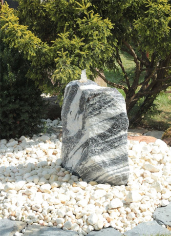 Wasserspiel SET Quellstein Marmor 66cm Gartenbrunnen Springbrunnen Komplettset