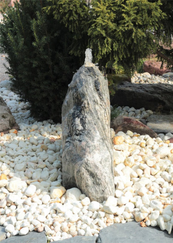 Quellstein Quarzit Findling 60cm Gartenbrunnen Springbrunnen Komplettset