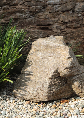 VERKAUFT! Quellstein Muschelkalk 55cm Gartenbrunnen Springbrunnen Komplettset