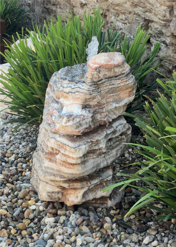 VERKAUFT! Quellstein Onyx Marmor 74cm Gartenbrunnen Springbrunnen Komplettset