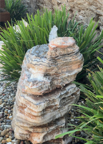 VERKAUFT! Quellstein Onyx Marmor 74cm Gartenbrunnen Springbrunnen Komplettset