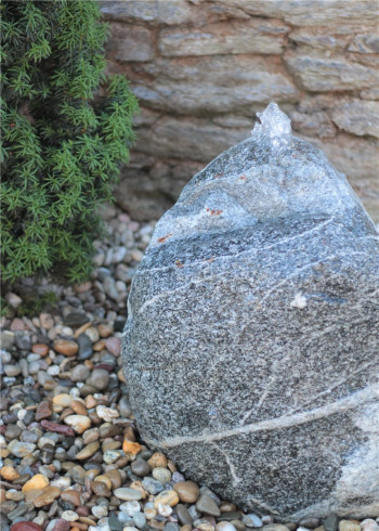 VERKAUFT! Quellstein Granit 55cm Naturstein Gartenbrunnen Springbrunnen Komplettset