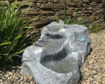 Quellstein Bachlauf Marmor L95cm mit Quellschalen Gartenbrunnen Springbrunnen
