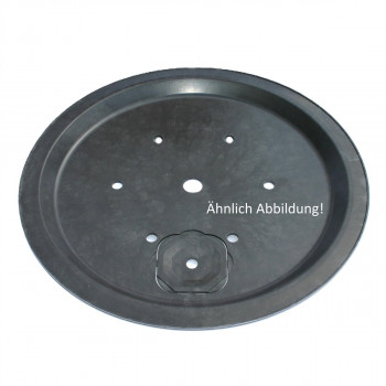 Fiberglas GFK Becken mit Deckel Ø 90 cm inkl. Stütze für Quellsteine Wasserspiele