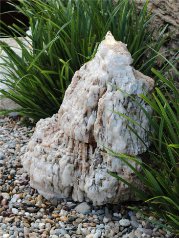 Quellstein Onyx Marmor 75cm Naturstein Gartenbrunnen Springbrunnen Set