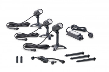 LunAqua Connect S Set 3 Oase LED Spot Strahler für Wasserspiele und Quellsteine
