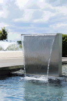 Waterfall Set 60 Solo | Oase Wasserfall Set in modernem Edelstahl Design