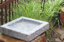 2. Wahl! Vogeltränke Granit quadratisch Vogelbad für Garten