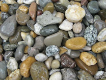10kg (1,49€/kg) Ziersteine Zierkies bunt gemischt naturrund ca.16-32mm