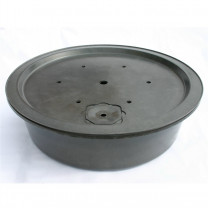 Fiberglas GFK Becken mit Deckel Ø 120 cm 280 Liter für Quellsteine Wasserspiele