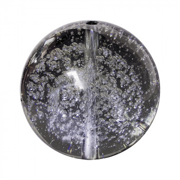 Glaskugel mit Bohrung Ø15cm für Gartenbrunnen Granitbrunnen oder Wasserspiel