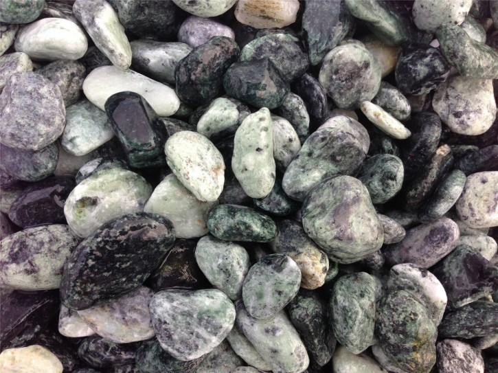Ziersteine/Zierkies "Grundpreis 1,49 €/kg" Verde Alpi Ciottoli 7/15 im 10 Kg Sack
