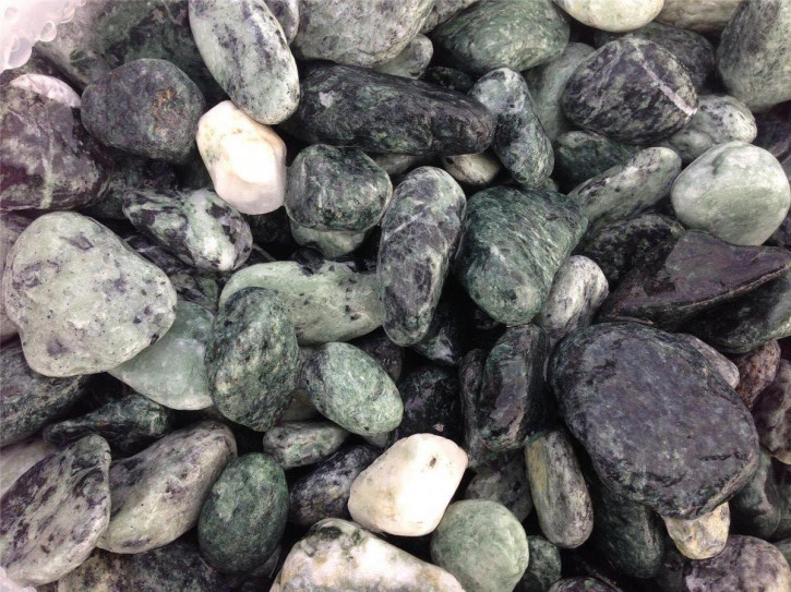 Ziersteine/Zierkies "Grundpreis 1,49 €/kg" Verde Alpi Ciottoli 15/25 im 10 Kg Sack