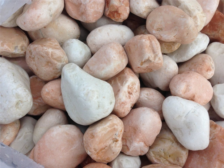 Ziersteine/Zierkies "Grundpreis 1,49 €/kg" Rosa Corallo Ciottoli 20/50 im 10 Kg Sack