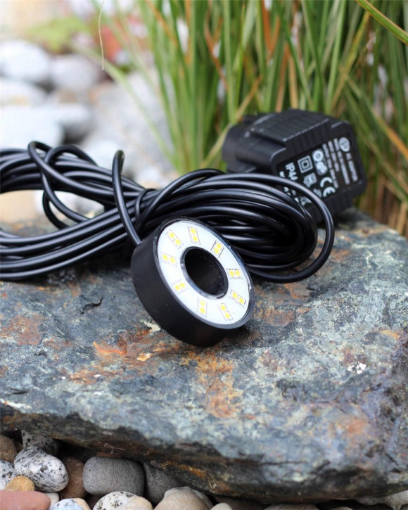 LED Ring 18 SMD 50 mm Quellbeleuchtung für Quellstein Springbrunnen Wasserspiel