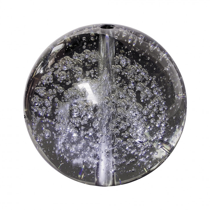 Glaskugel mit Bohrung Ø15cm für Gartenbrunnen Granitbrunnen oder Wasserspiel