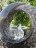 Wasserspiel SET Mond Quellstein 55cm Granit anthrazit Gartenbrunnen dreh. Glaskugel