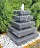 Wasserspiel SET Granit Pyramide 80cm Quellstein Gartenbrunnen Springbrunnen