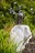 Gartenfigur Turmfalke auf Naturstein Säule 80cm Bronze Skulptur Rottenecker