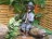 Gartenfigur Flötenspieler 55cm Polystone Teichfigur Wasserspeier inkl. Pumpe