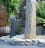 NUR ABHOLUNG! Wasserspiel SET Quellstein Säule Swirl 100cm Gartenbrunnen mit dreh. Glaskugel