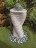 Wasserspiel SET Quellstein Säule 80cm Granit Gartenbrunnen mit dreh. Glaskugel