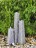 Wasserspiel SET 3er Säulen Canyu 80cm Granit Gartenbrunnen inkl. Pumpe Becken