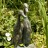 Bronzefigur Laufenten 27cm Bronze Gartenfigur Wasserspeier Rottenecker