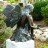 Bronzefigur Fee Elfi sitzend 36cm Gartenfigur Bronze Skulptur Rottenecker
