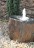 VERKAUFT! Quellstein Schiefer L80cm mit Quellschale Komplettset Gartenbrunnen Springbrunnen