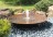 Cortenstahl Wasserschale 150 mit Fontäne Edelrost Springbrunnen Komplettset