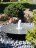 Wasserschale 120 mit Fontäne anthrazit grau Edelrost Springbrunnen Komplettset