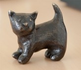 Bronzefigur Katze Luna 5cm | Bronze Skulptur Rottenecker