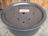 PE Becken mit GFK Deckel Ø 90 cm 150 Liter für Quellsteine Wasserspiele Zierbrunnen