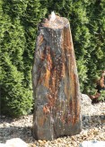 Quellstein Schiefer Monolith 140cm Gartenbrunnen Springbrunnen Komplettset