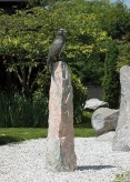 Adler Roter Milan auf Marmor Nordisch Rose 170 Gartenfigur Bronze Skulptur Rottenecker